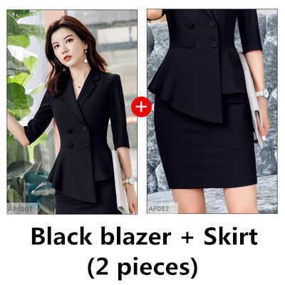 Black Coat And Skirt