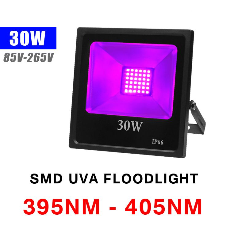 30W UV (395nm-405nm) projecteur 85V-265V