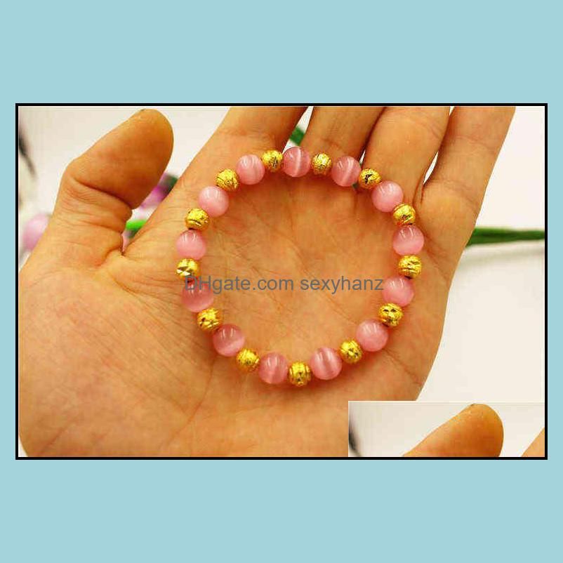 Pink Crystal Pearl Bracelet