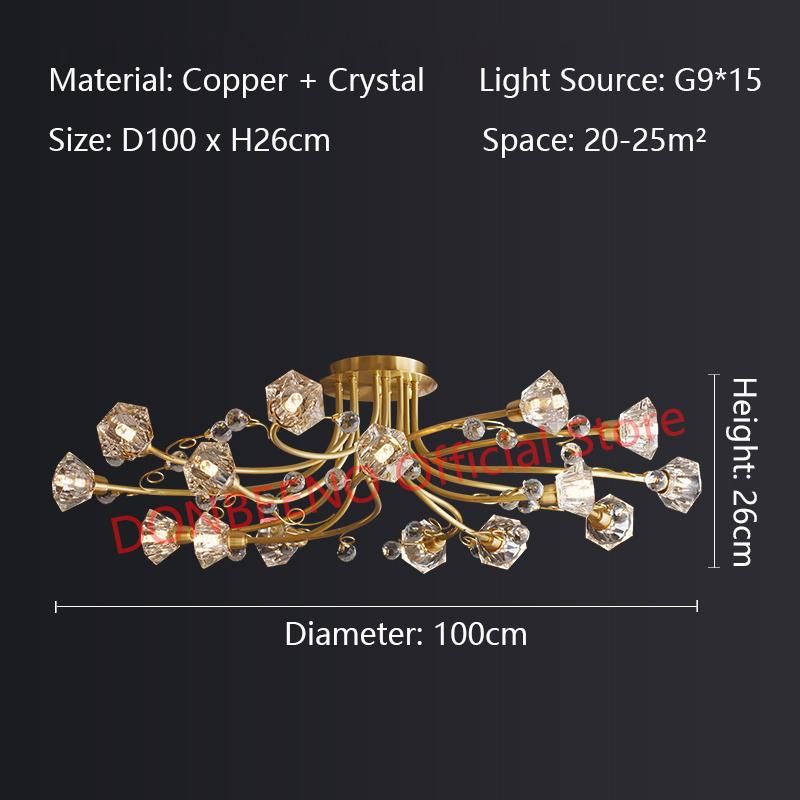 Diameter 100cm Warm Light