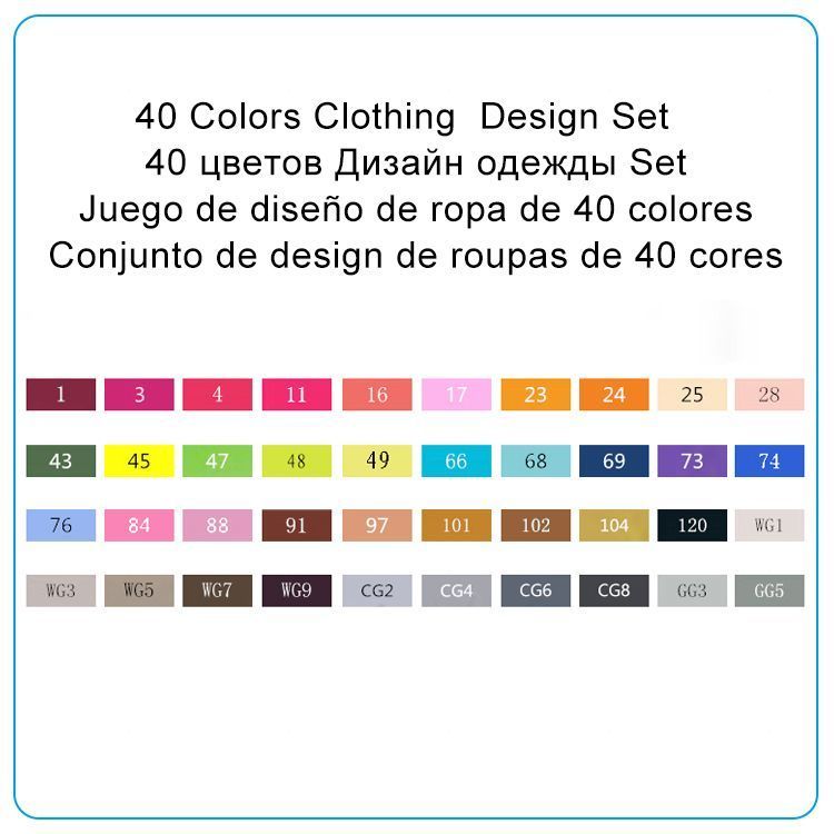 40 färger kläder