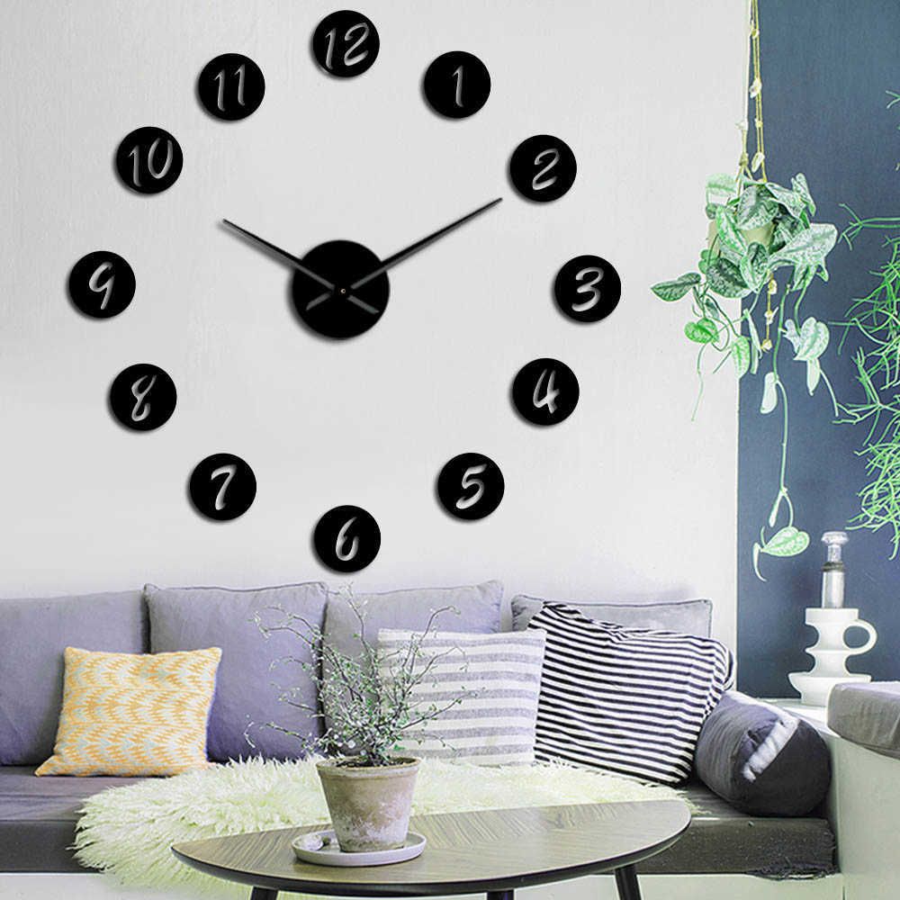 Как повесить часы цифры на стену - 92 фото
