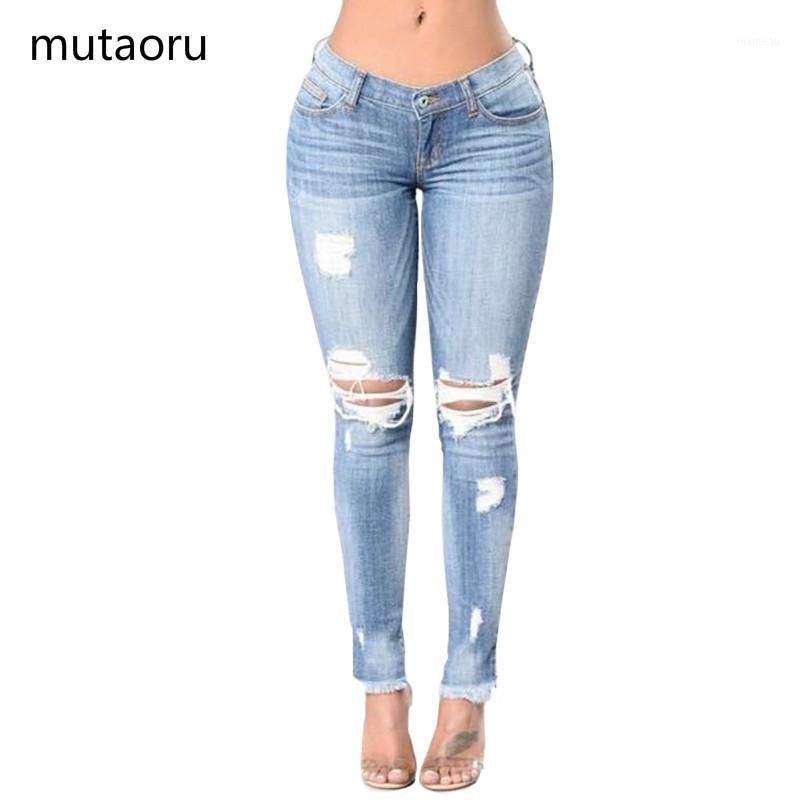 Compra Mujeres Delgados Jeans Delgados Jeans Femeninos Pantalones De Borla  De La Cintura Baja Barato | Entrega Rápida Y Calidad | Es.Dhgate