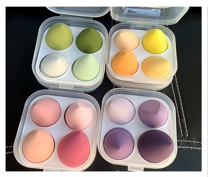 4 unids / set Belleza suave Sponges Hojas de maquillaje con mojado y seco Herramientas de maquillaje 4 unids / set Belleza suave Sponges Hojas de maquillaje con mojado y seco Herramientas de maquillaje