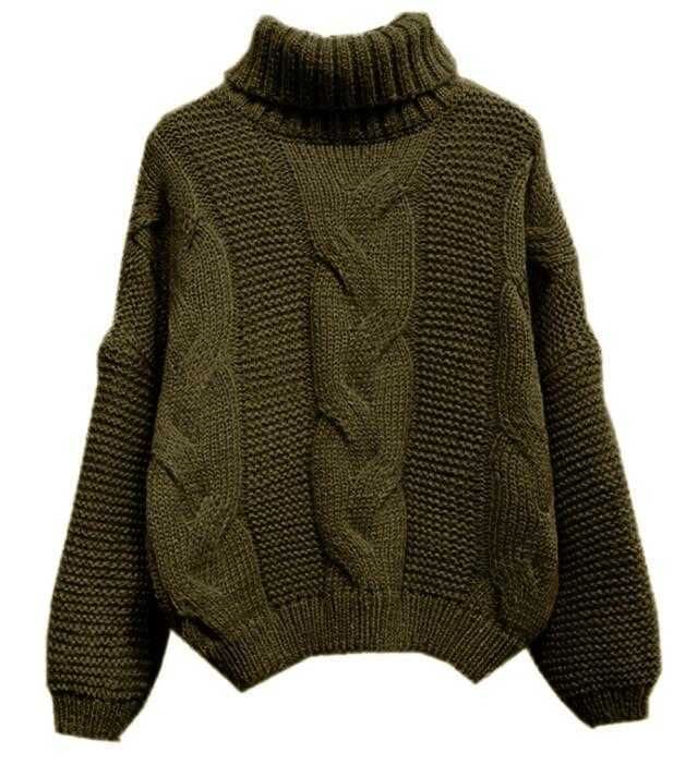 육군 녹색 스웨터