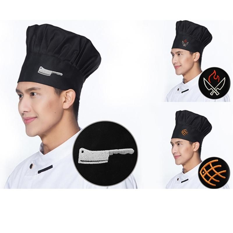 1Pc mens cap BBQ cooking hat Chef Beanie Unique Fashion Serve baker