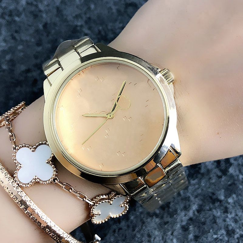 Popular Casual Top Brand quartz wrist Watch for Women Girl with metal steel band Watches G41315y
