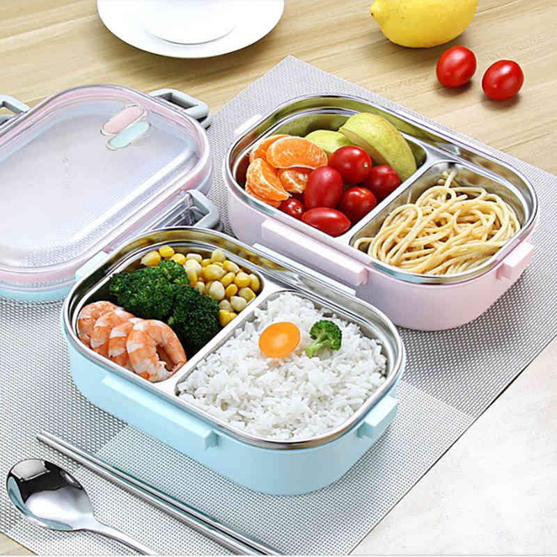 Stainless Steel Thermos Thermal Lunch Box Whit Bag Set Kid Adult Food Container 