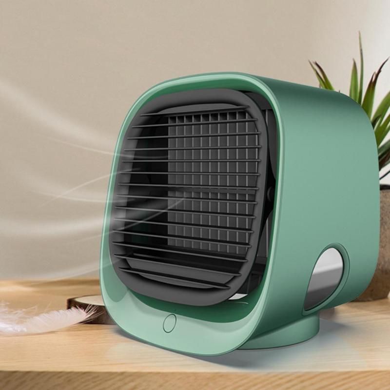 2021 Electric Fans Air Cooler Fan Mini Desktop Conditioner With Night
