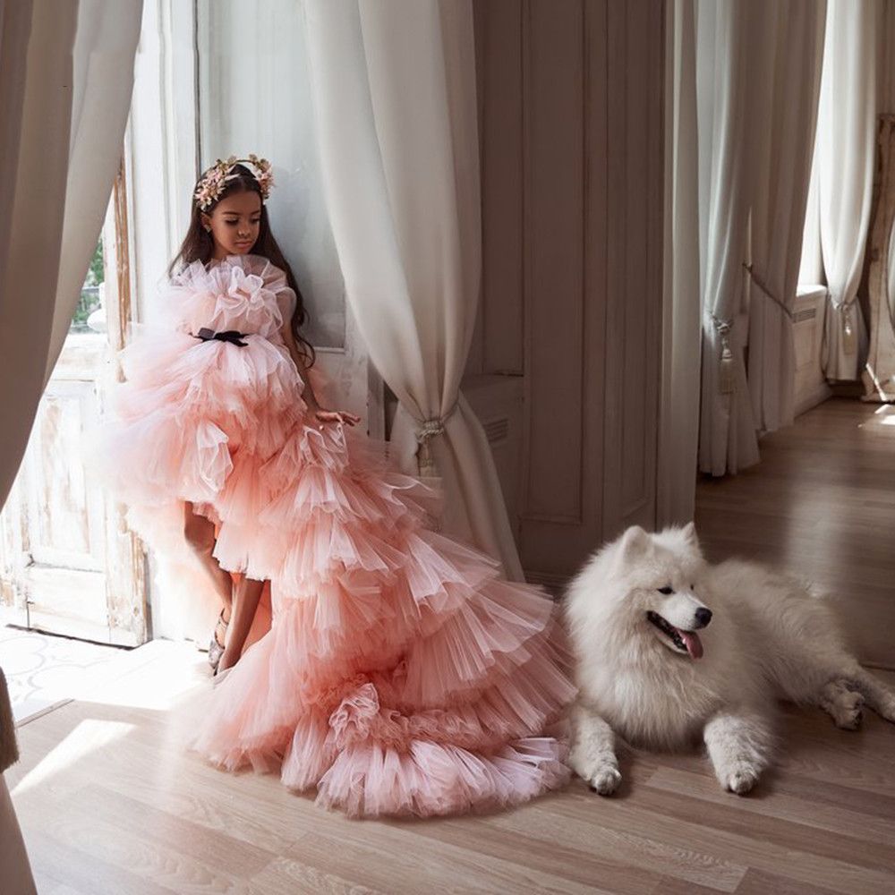 toque Nebu ballet Dulce largo trian rubor rosa niñas pink niñas puente vestidos de falda escalonada alto boda bodas toque Nebu ballet Dulce largo trian rubor rosa niñas pink niñas puente vestidos de falda escalonada alto boda bodas
