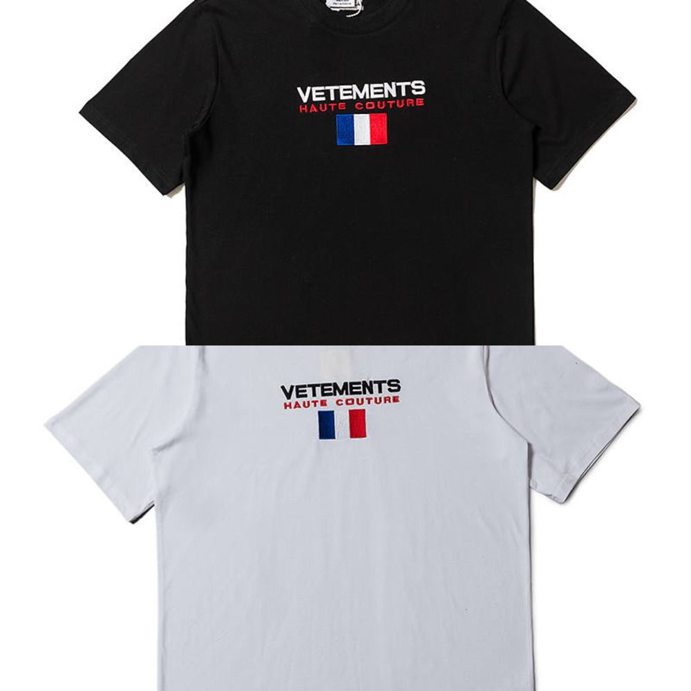 French Flag Men Oversized Short Sleeve 