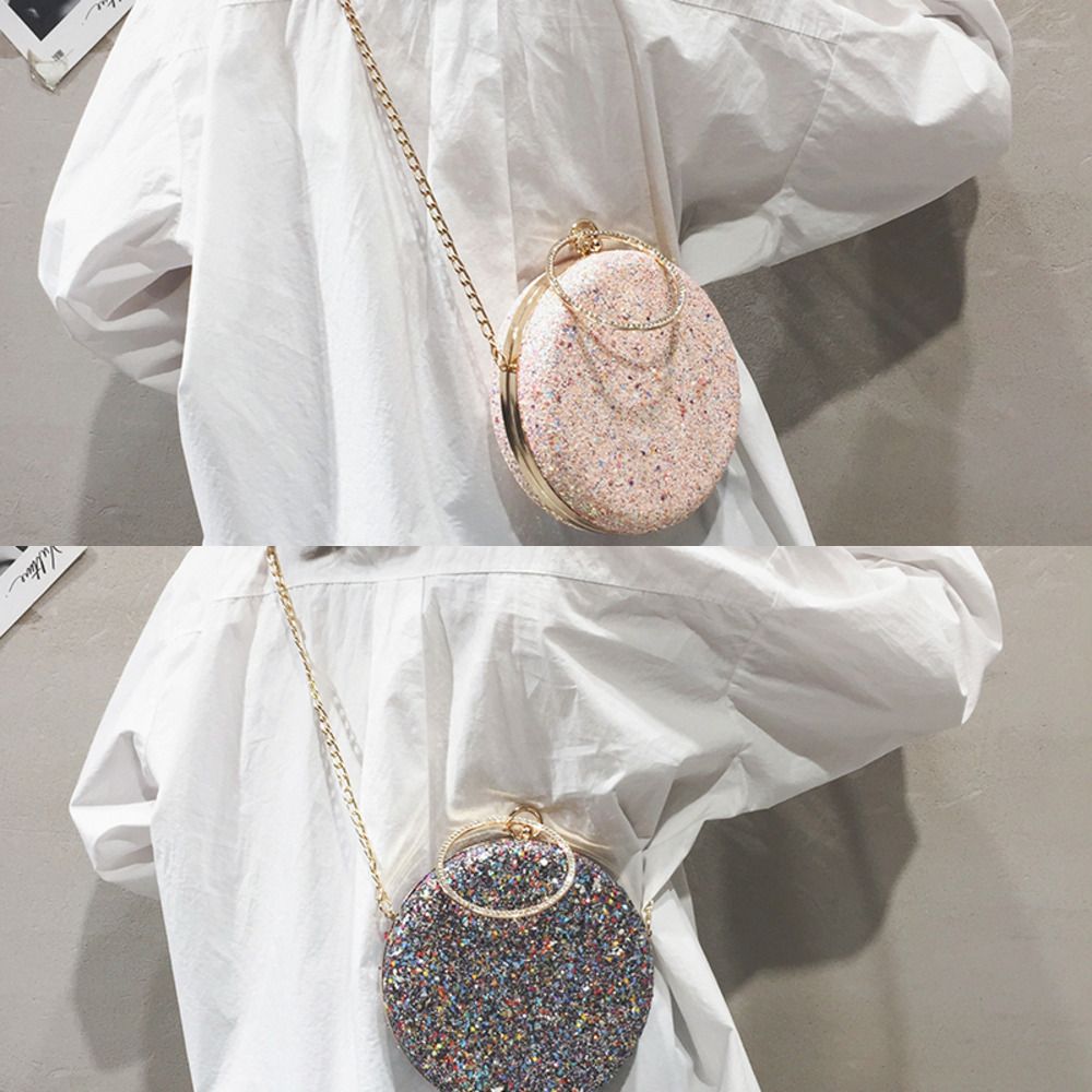 Compra Embrague Rose Gold Gillter Handbag Body Evening Women Clutch Bolso  Redondo Bolsos Y Bolsos Crossbody Fiesta Bolsos De Hombro C0302 Barato |  Entrega Rápida Y Calidad | Es.Dhgate