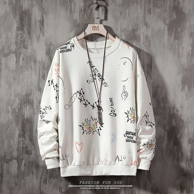 graphic embroidered moletom com capuz