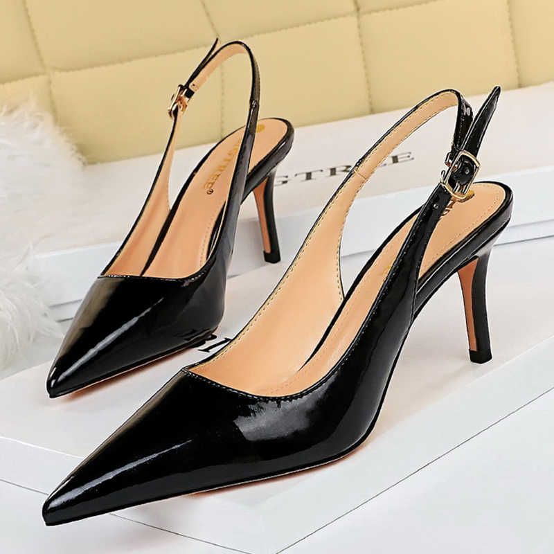 Black 7cm Heels