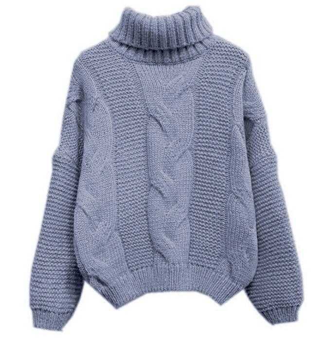 회색 파란색 스웨터