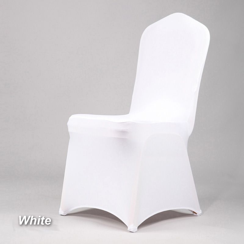 Couverture de chaise blanche-100pcs Couverture de chaise