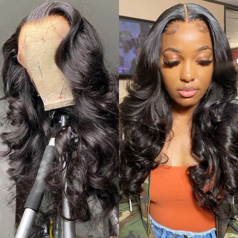 Synthetic Wigs 26Inch Long Body Wave Side Part Lace Front Wig Baby Hair For Black Women Heat Resistant Pre Plucked Free Ship Glueless Synthetic Wigs 26Inch Long Body Wave Side Part Lace Front Wig Baby Hair For Black Women Heat Resistant Pre Plucked Free Ship Glueless