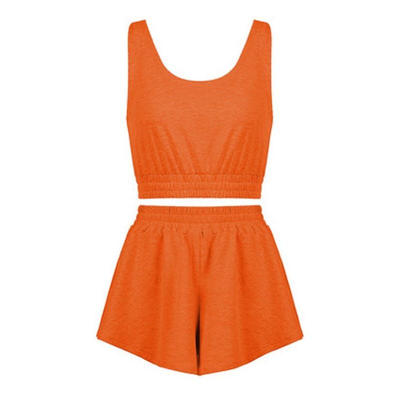 Short gilet orange