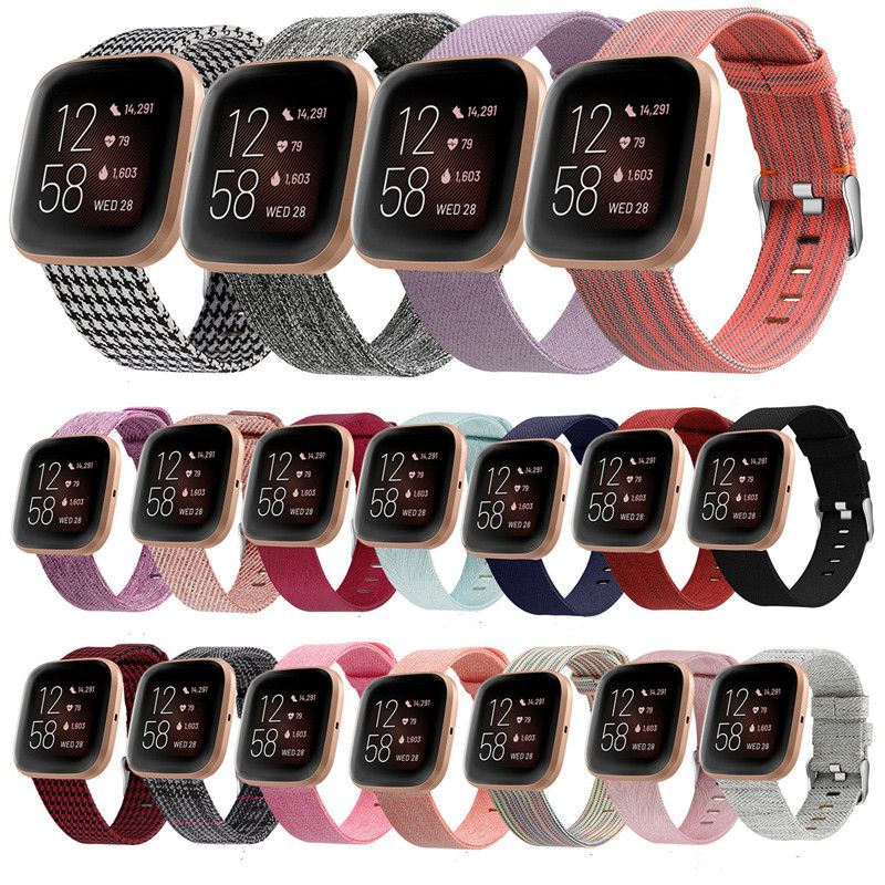 Wholesale Supply Nylon Strap For Fitbit Versa 2 Inspire HR Fabric Watchband  With Metal Clip Bracelet Smart Accessories From Skyworth, $2.41 | DHgate.Com