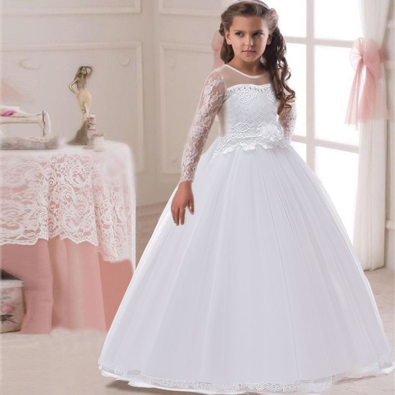 Kids Dresses For Girls Wedding Dress Elegant Princess Gown Children Evening  Party Dress For Girls Costume 6 7 8 9 10 11 12 Year