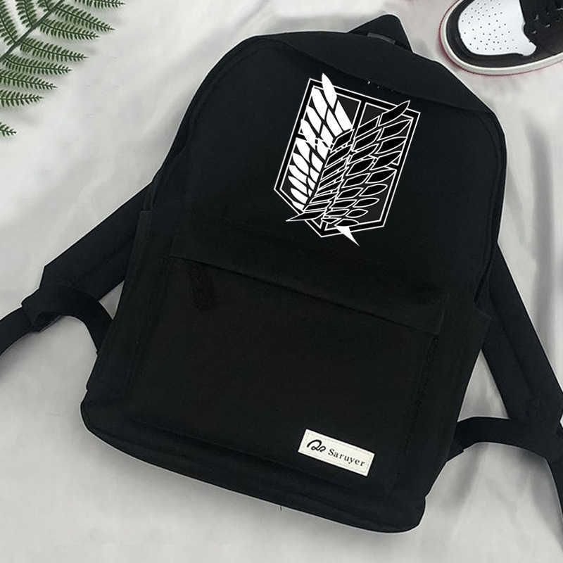 Ataque al titán ataques shingeki no bolsas Mochilas School Anime Diseñadora Mujeres Sac