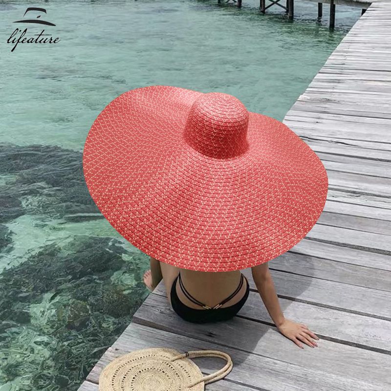 Acquistare 70 Cm Diametro Grande Largo Cappello Di Paglia A Corn Accessori  Capelli Donne Cappelli Da Spiaggia Grandi Signore Estate 2021 Protezione UV  Pieghevole Parasole Parasole PACE SUNHAT Economico | Consegna Veloce