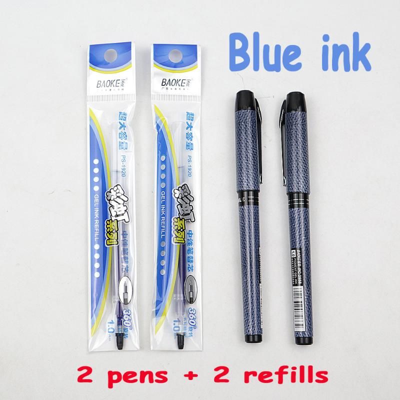 2pcs Blue ink 0.5mm