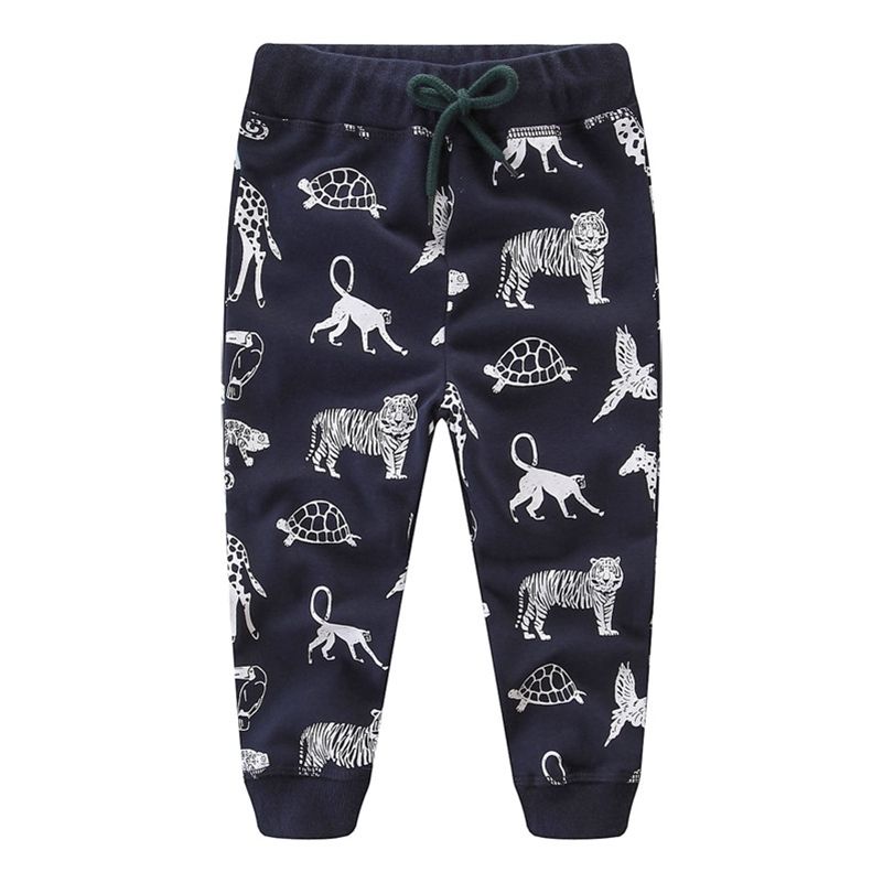 Ropa de Pantalones para niños Pantalones de algodón de invierno Dibujos animados Tiger Imprimir Pantalones