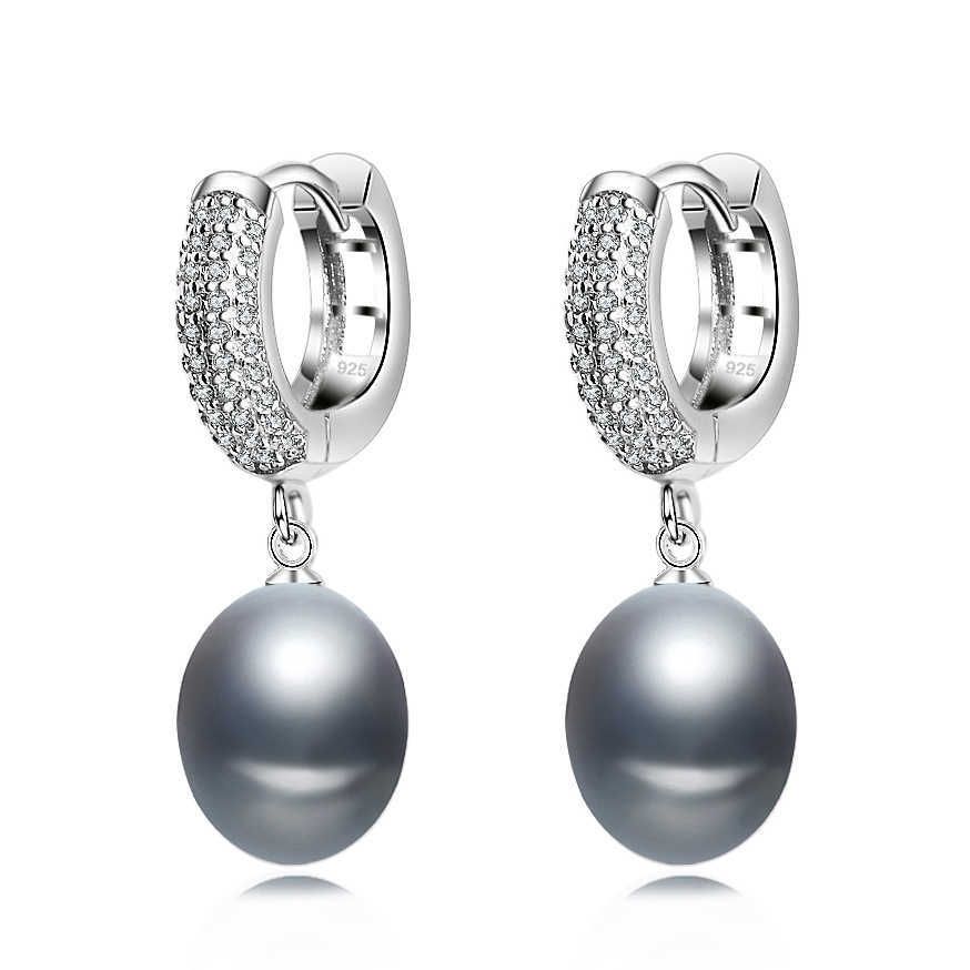 Grey Pearl Earring