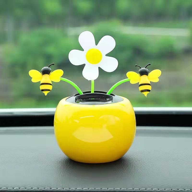 ZHOUBA Funny Solar Power Dancing Car Decor Solar Powered Dancing Swinging Animated Flower Toy Car Styling Home Decoration Green ZHOUBA Funny Solar Power Dancing Car Decor Solar Powered Dancing Swinging Animated Flower Toy Car Styling Home Decoration Green