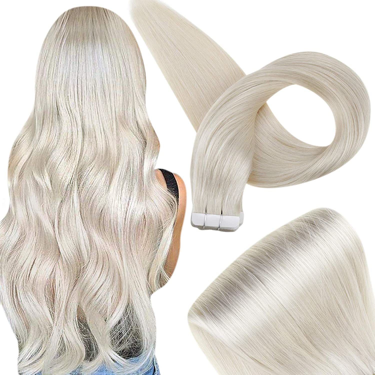 1000 White Blonde-24 Inches-40 Pcs