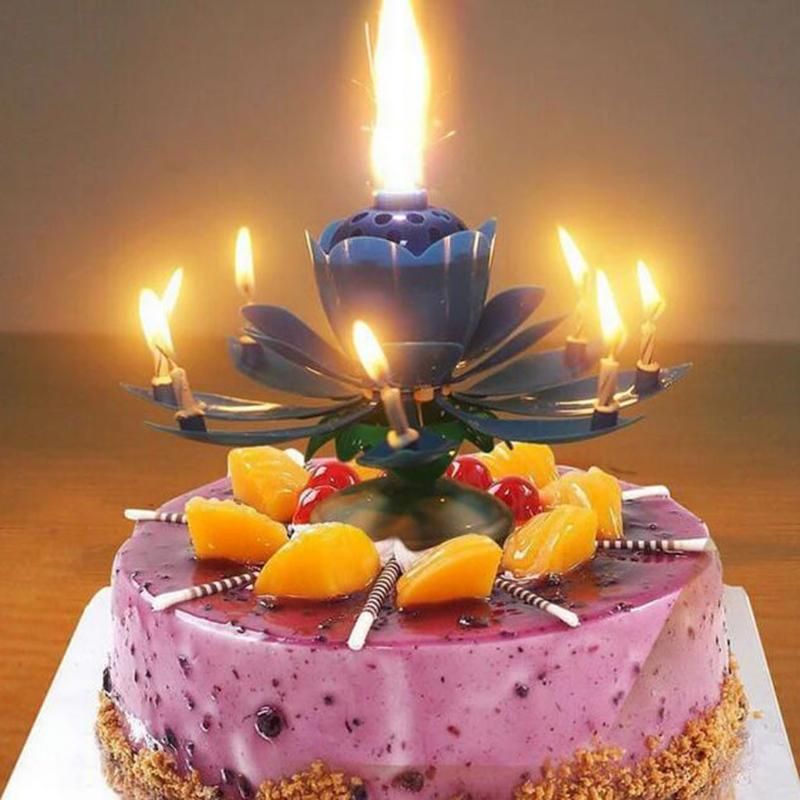 Acheter Autres Fournitures De Parti Devenement Fournitures De Musicales Romantique Fleur De Lotus Fleur Joyeux Anniversaire Art Danniversaire Pour Diy Decoration Cake Decoration Mariage Cadeau Pour Enfants De 5 96 Du Lanmmg