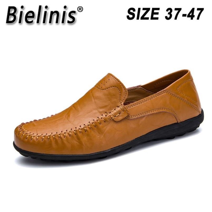 Hombres de cuero genuino Zapatos casuales Mocasines italianos Mocasines Slips Slip on 'S transpirable ahueca hacia fuera Hombre Conducción 210910