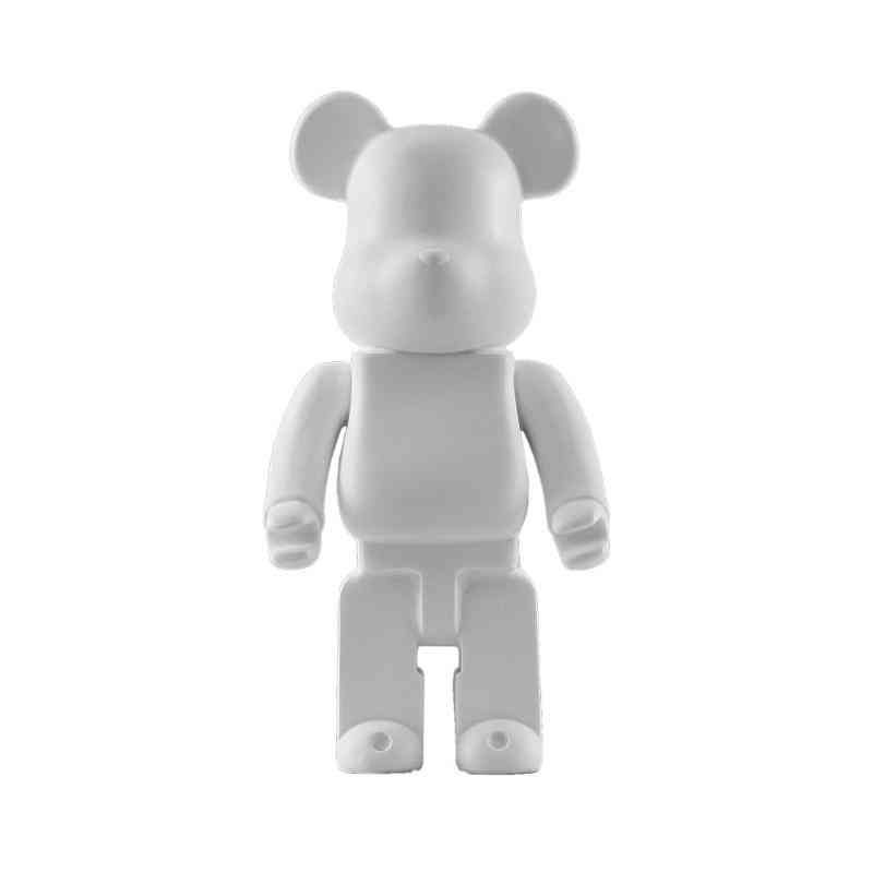 28CM/11In Bearbrick 400% DIY White PVC Action Figure Toy Be@rbrick Gifts TOYS 