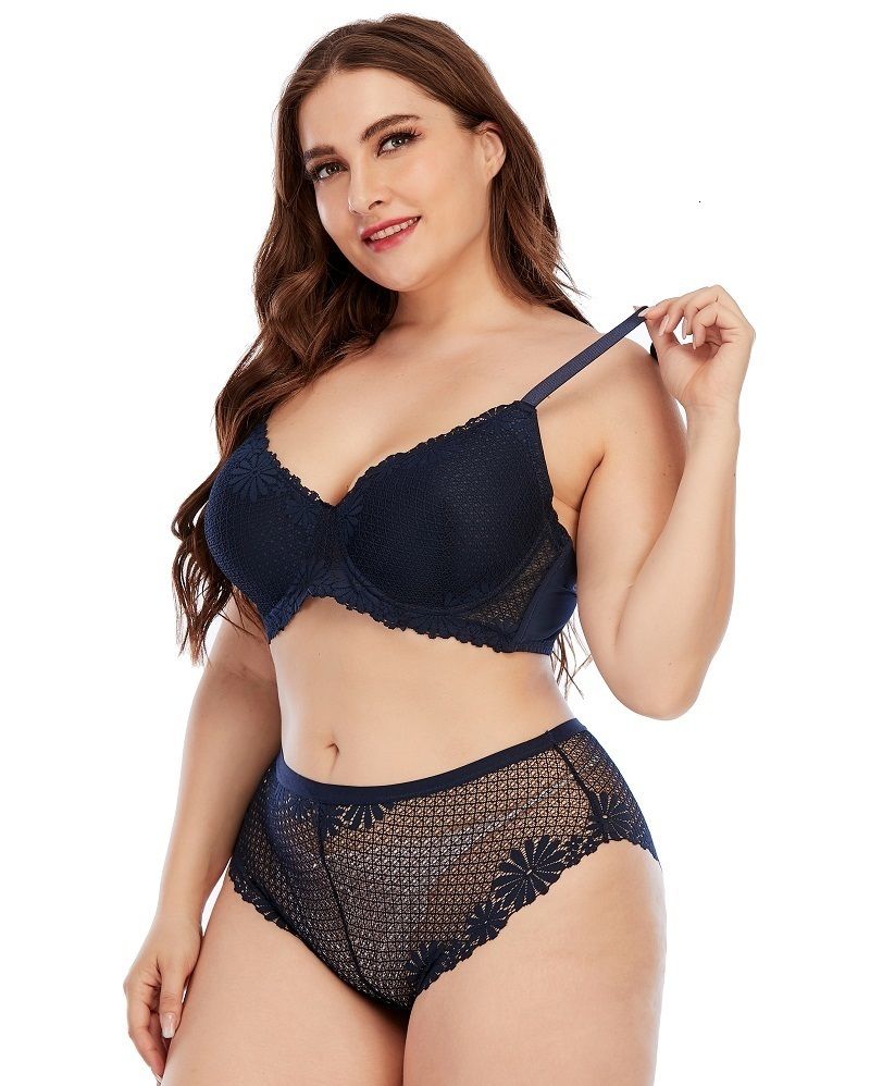 Compra Mujeres Más Tamaño Grande Ropa Interior Acolchada Acolchada Plena  Taza Delgada Sostenes Y Panty Breve Set Endwire Lencería Bralette 90 92 44  CDE Barato | Entrega Rápida Y Calidad | Es.Dhgate