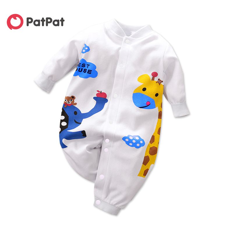 Compra Patpat Nuevo 0 1 Años De Edad Bebé Niño Y Niña Encantadora Jirafa  Impresión Impresión Un Trazos Ropa Bebé Niño 210308 Barato | Entrega Rápida  Y Calidad | Es.Dhgate