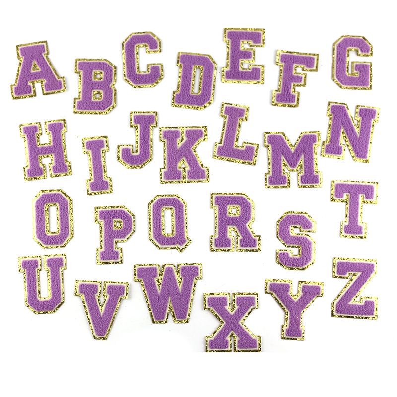 paarse letter set