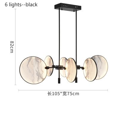 6 lights black