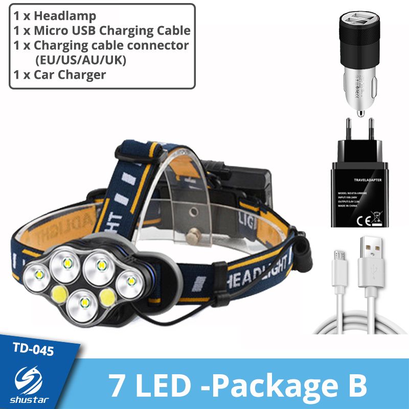 7LED-Without battery-Package B