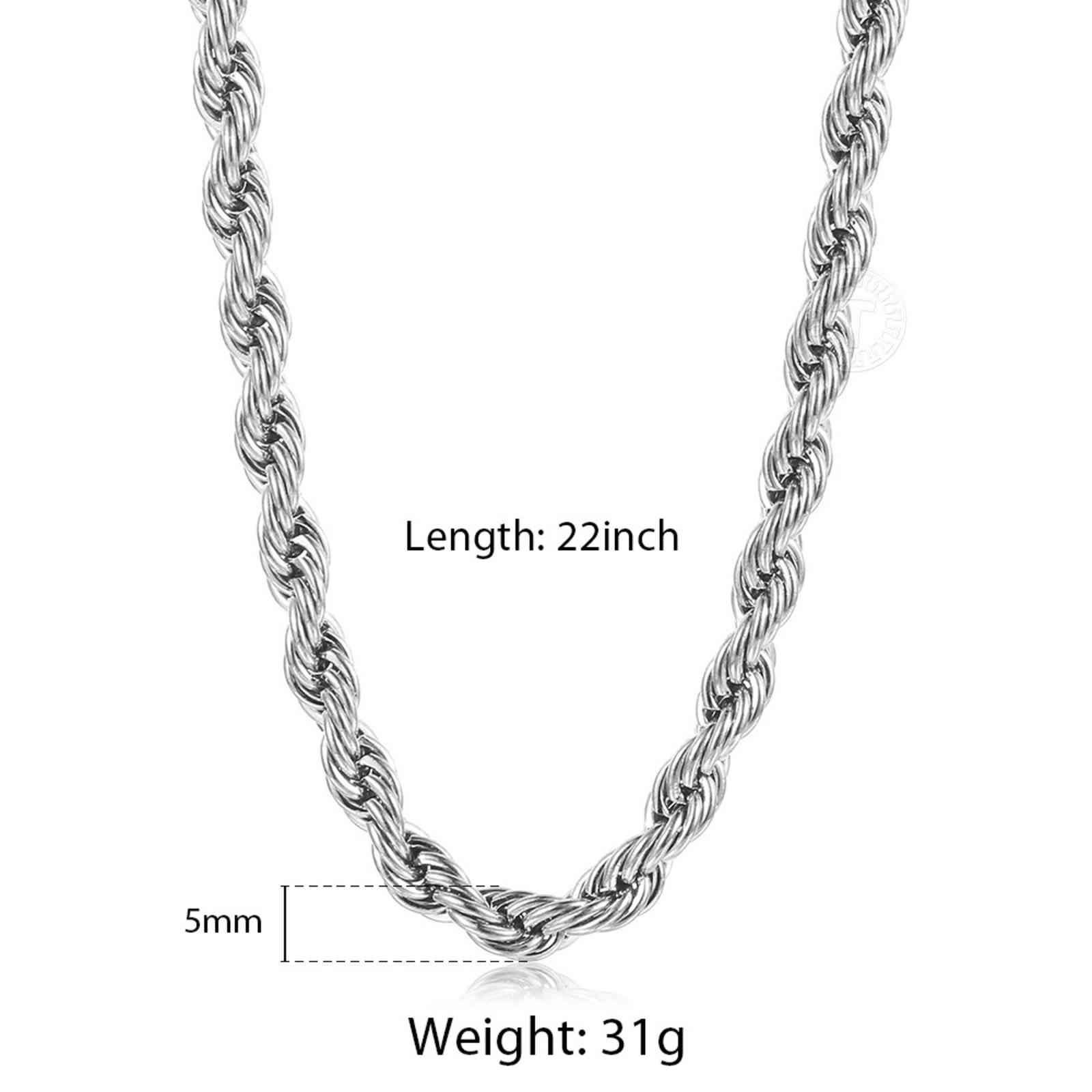 5mm Silver-22 w 55 cm