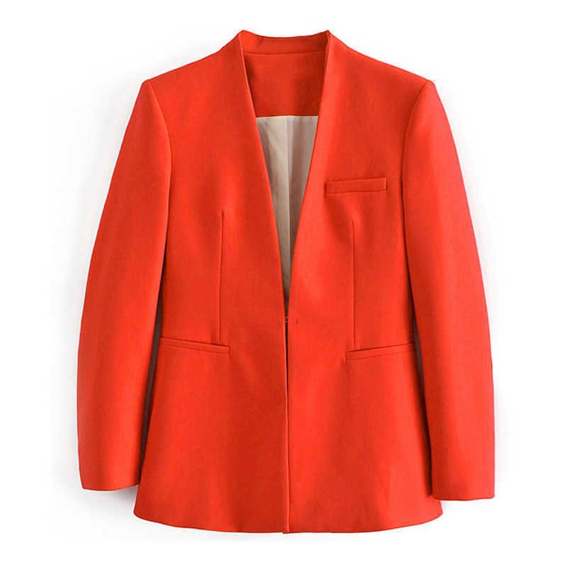 Orange Red Blazer