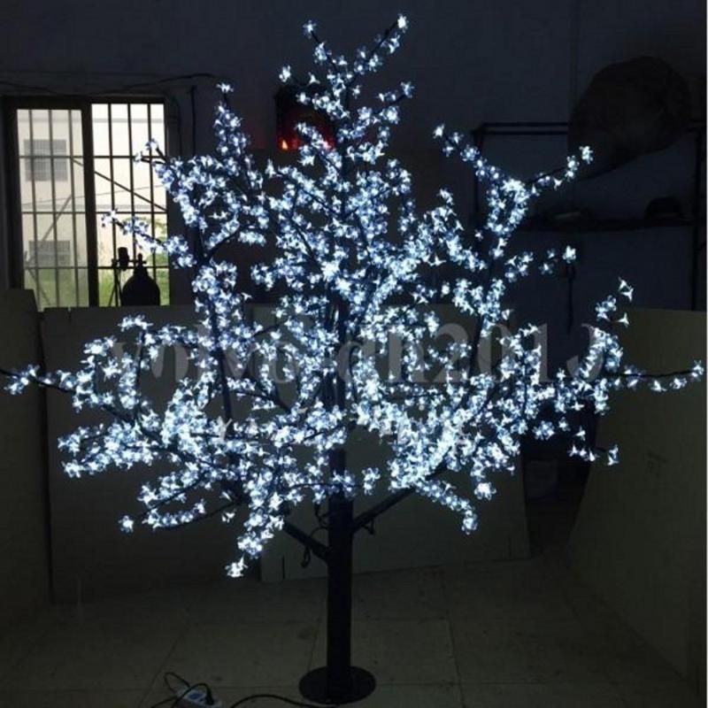 Weihnachtsdekorationen LED Cherry Blossom Baum Licht 1536 stücke Birnen 2M Höhe 110/220VAC Sieben Farben für die Option Regenschutzer Outdoor-Nutzung 4A