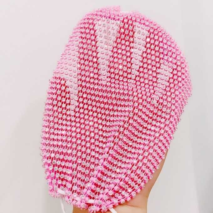 1 Pink Water Drill Mask