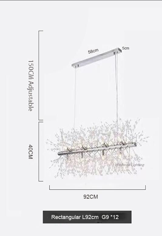 Lång: 90cm 12 ljus