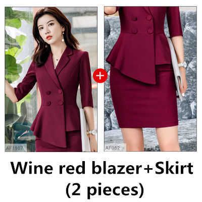 Wine Red Coat Skirt