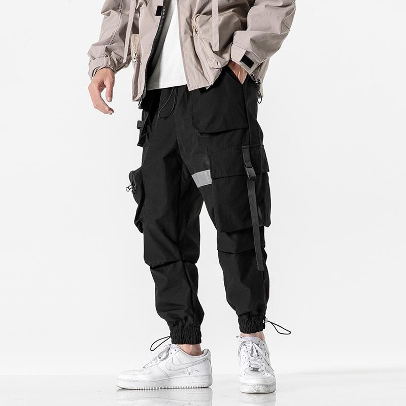 Compra Pantalones Para Hombres Jogging Fashion Flow Elastic Cintura Hip Hop  Novela Primavera Monos Multi Pocket Cargo Lápiz Barato | Entrega Rápida Y  Calidad | Es.Dhgate