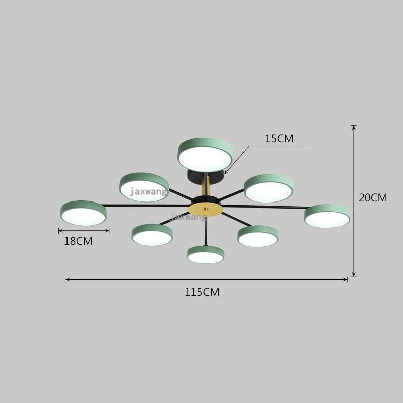 C 8heads 115cm tricolor light white