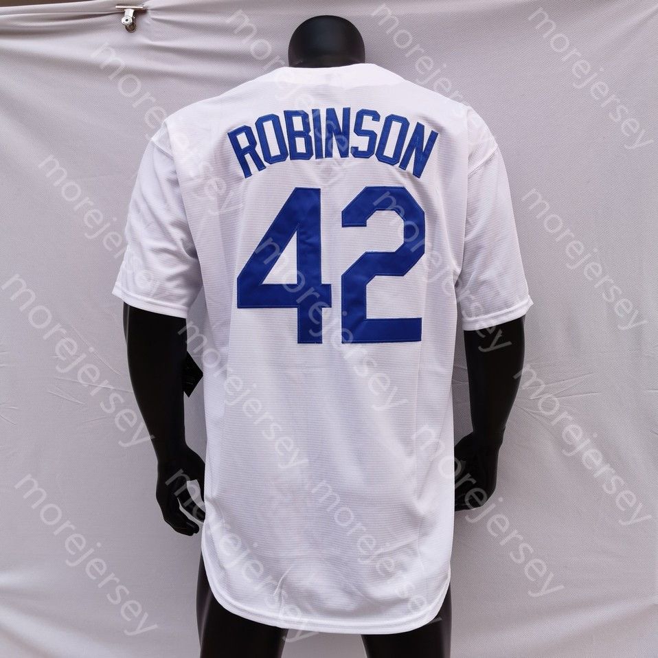 Jackie Robinson Jersey 1955 Cream Grey White Black Blue Fashion Grey Salute  To Service Hall Of Fame Patch From Morejersey, $15.55