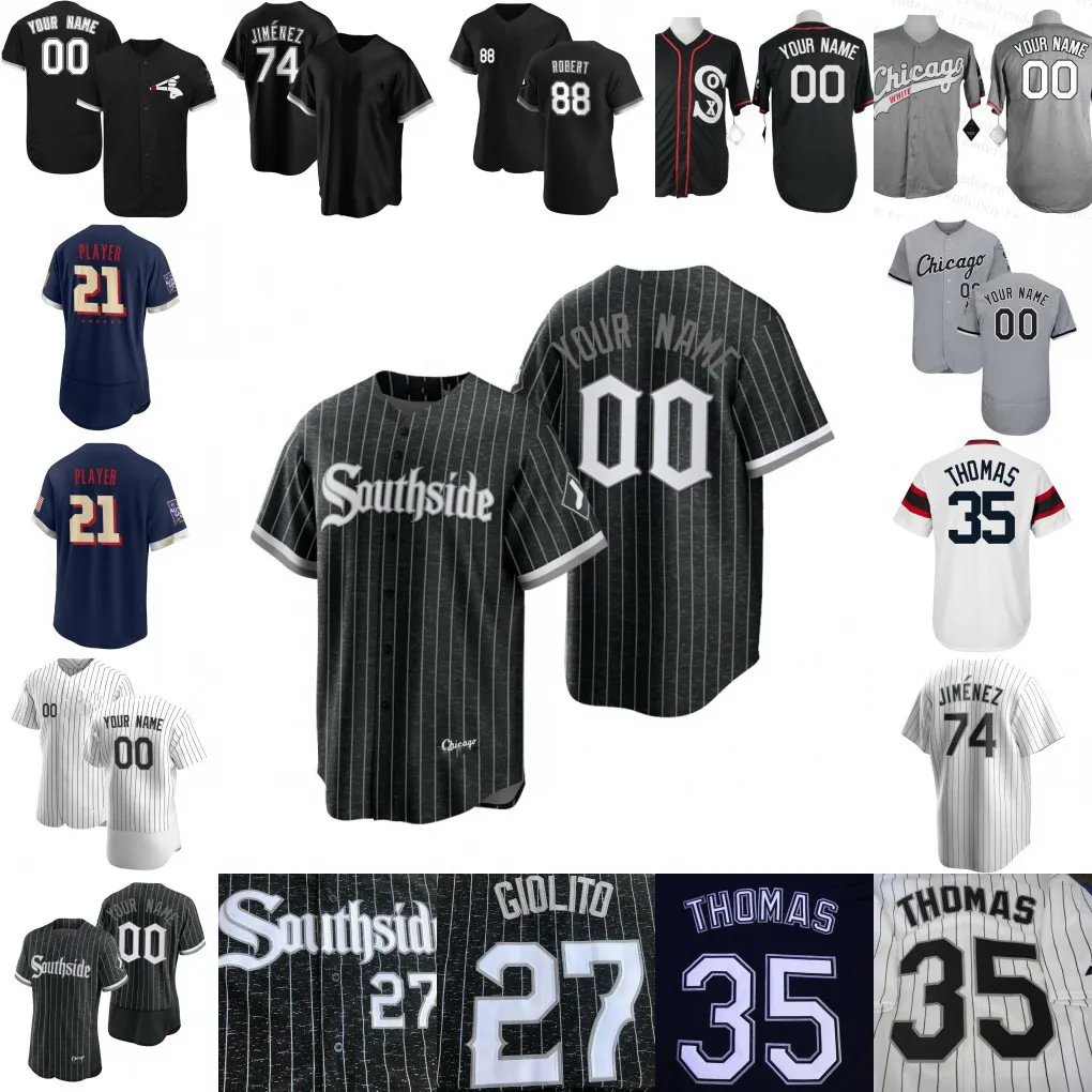 Chicago City Connect Luis Robert Jersey Tim Anderson Jose Abreu Eloy  Jimenez Yoan Moncada Lucas Giolito Grand Michael Kopech Bo Jackson Keuchel Southside  Jerseys De 18,41 €