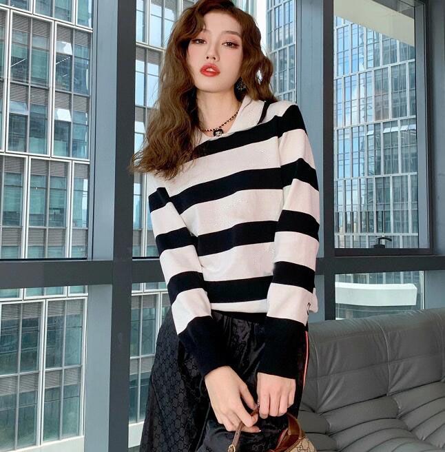 Women Designer Sweaters Vintage Black 